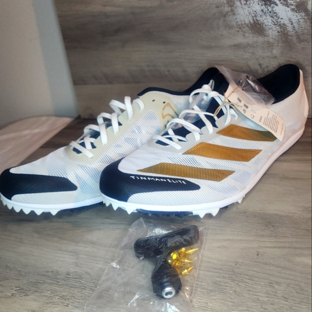 Adidas Adizero XCS TME White Gold Metallic (no box)